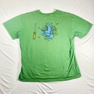 Patagonia Limited Edition Screwdriver Fix World green graphic tee L earth RARE
